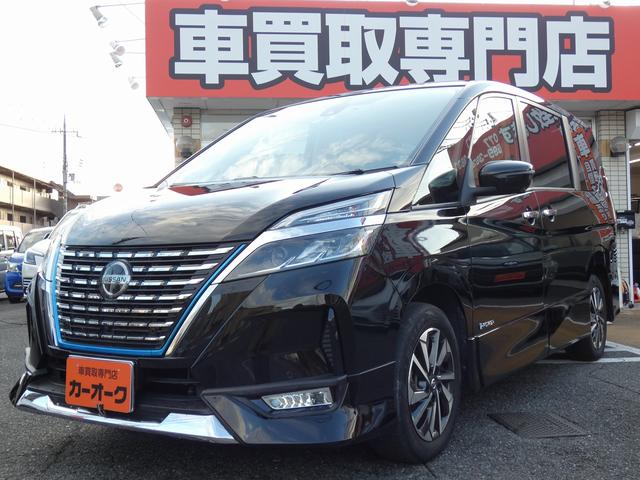 セレナ(日産) ｅ−パワー　ハイウェイスターＶ　純正デカナビ　フルセグ　アラウンドビューモニター　フリップダウンモニター　セーフティパックＡ　防水シート　デジタルインナーミラー　プロパイロット　ＢＳＭ　ワンオーナー　禁煙車　ＥＴＣ　ドラレコ 中古車画像