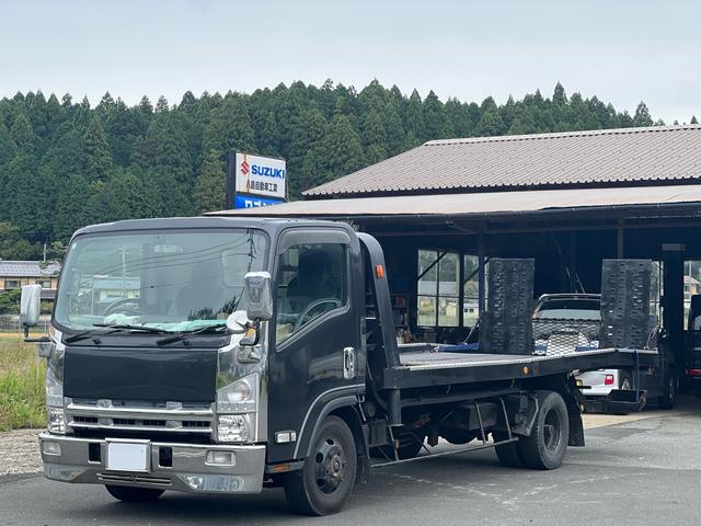 エルフトラック Wキャブロングフルフラットローダンプ 積載車 3トン(1枚目)