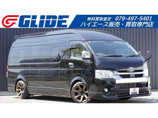 スーパーロングＧＬ　１０人乗り　２．８Ｌディーゼル　普通免許ＯＫ　特装カラー２０２ブラック　パワースライドドア　ＬＥＤヘッドライト　フォグ　スマートキー　ローダウン　１８インチアルミ　モデリスタエアロ　メッキグリル