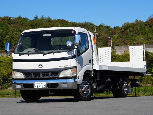 　積載車　ローダー　キャリアカー　ラジコン　極東開発フラトップ（フルフラット）　超ロング＆ワイド　ウィンチ　ＨＤＤナビ　ＥＴＣ　ＤＶＤ　　ＣＤ　左電動格納ミラー　エアコン　パワステ　パワーウィンドウ