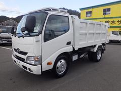 日野　デュトロ　　積載３ｔ　新明和製深煽ダンプ　土砂禁車両