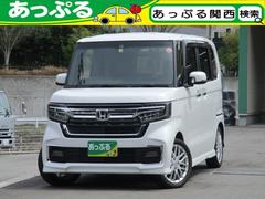 ホンダ　Ｎ−ＢＯＸカスタム　Ｌターボ　禁煙車　フルスペックナビ付き　両側パワスラ