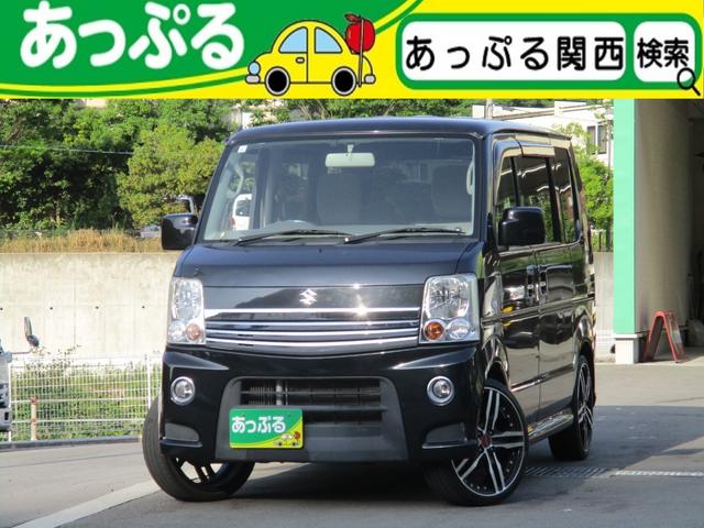 エブリイワゴン(スズキ) ＰＺターボスペシャル　禁煙車　４ＷＤ　社外ＨＤＤナビ　ＤＶＤ　ＲＥＣ　フルセグ 中古車画像