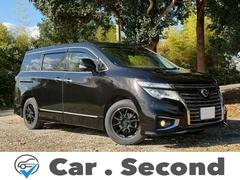 エルグランド 250ハイウェイスター 純正8型ナビ 両側電動スライド ミラー型前後ドラレコ バックカメラ ポータブル冷温庫 LEDヘッドライト フルセグ Bluetoothオーディオ 社外17インチアルミ 半革シート ETC 中古車画像