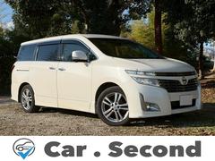 エルグランド 250ハイウェイスター 純正メーカーナビ 後席電動モニター 全方位カメラ 両側電動スライド 半革シート フルセグ Bluetoothオーディオ HIDヘッドライト ETC 中古車画像