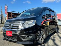 ステップワゴンスパーダ S 1オーナー 禁煙車 9インチプレミアムインターナビ バックカメラ フィリップDモニター DVD再生 地デジTV  ETC 両側パワースライド ダブルエアコン クルーズコントロール タイヤ新品交換済 中古車画像