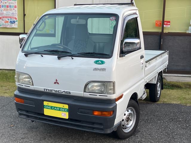 ユーザー買取ワンオーナー記録簿有４ＷＤ（ＨＩ／ＬＯ車 パワステ・エアコン付メッキサイドミラー　白スチールホイール有内外装仕上げ