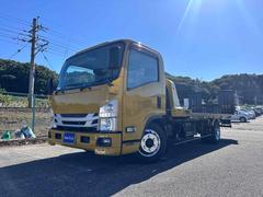 エルフトラック  積載車 極東フラトップZERO 積載2850kg サイドアオリレス 固縛装置 フロント三面フイルム アルミホイールナビ ドラレコ ETC 社外スピーカー 社外テールカスタムシート両側電動格納ミラー 中古車画像