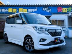 ソリオバンディット ハイブリッドMV 新品タイヤ 大型ナビ 全方位カメラ フルセグTV 両側パワースライドドア 衝突軽減ブレーキサポート シートヒーター コーナーセンサー アイドリングSTOP 2列目開閉テーブル ETC クルコン 中古車画像