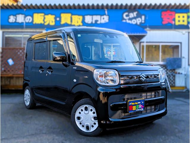 スズキスペーシアＭＫ５３Ｓハイブリッド燃費良い走る 広い軽四軽自動車人気女性運転しやすい安全装備節約スライドドア便利