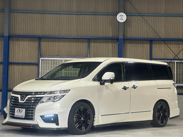 ２５０ハイウェイスターＳ　ＮＩＳＭＯエアロ（Ｆ．Ｓ．Ｒ）ＮＩＳＭＯ１８インチ　ＮＩＳＭＯマフラー　ＮＩＳＭＯサスペンション　アルパイン８インチナビ　アルパイン１１．５インチフリップダウンモニター　両側パワースライド　ＬＥＤ