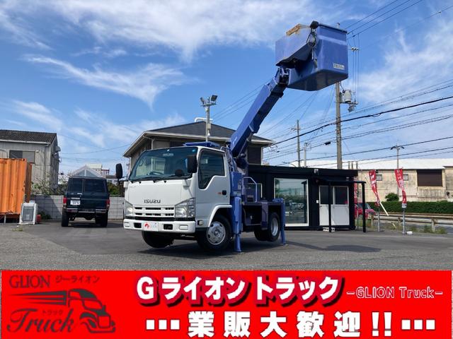 １２ｍ・タダノ製高所作業車ＡＴ－１２１・電工仕様　６ＭＴ・左電格ミラー・ドアバイザー・ライトレベライザー・坂道発進補助装置・アイドルアップ・上物動作確認