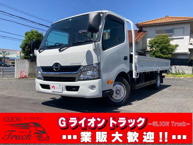 デュトロ(国産車その他) ２ｔ積・ワイドロング・平・ＡＴ・アシストゲート・ロープ穴３対　荷台ロープフック６ヵ所・アイドリングス 中古車画像