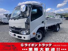 ダイナトラック 2t積・セミロング・平ボディ・AT車 2t積・セミロング・平ボディ・AT車・プリクラッシュセーフティ・車線逸脱警報装置・イクリプスナビ・ETC・床フック2対・サポートゲート・スチール横ネタ・荷台内寸 L3566 W1608 H361 中古車画像
