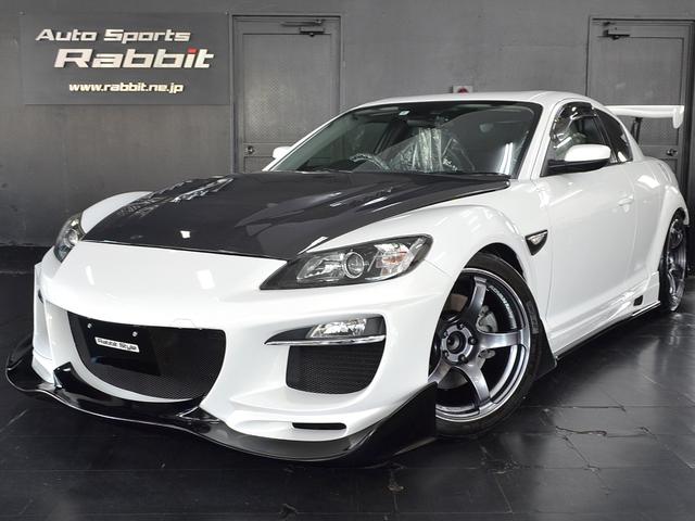 マツダ ＲＸ－８ タイプＲＳ　ＲＥ雨宮ｒｅｄｏｍタイプＡ３　Ｒマジックチタンテール４本出しマフラーＲＥ雨宮エキマニＳＡＲＤ触媒　ＲＥ雨宮スーパーインテークＢＯＸ　Ｒマジックラムエアダクト　ＲＥ雨宮バッテリー移設キット　メンバー補強