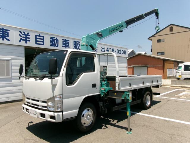 　２ｔ全低床標準ロングマエダ２．６３ｔ３段クレーンフックインラジコン　床板張り　エアコン　パワステ　パワーウィンドウ　ＡＢＳ　電格ミラー　集中ロック　ＨＳＡ　６速マニュアルミッショ　リースアップ車