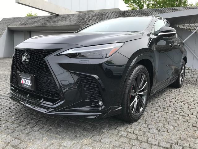 ＮＸ ＮＸ３５０ｈ　Ｆスポーツ　ＴＲＤエアロ・赤黒革エアーシート・サンルーフ・メーカーナビ・パノラミックビューモニター・デジタルインナーミラー・純正２０ＡＷ・オレンジキャリパー・パワーバックドア・三眼ＬＥＤライト・社外マフラー（1枚目）