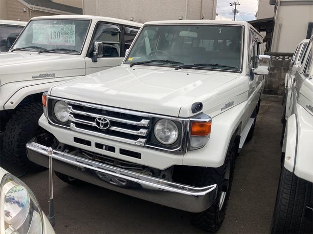 ランドクルーザー７０(トヨタ) ＬＸ　ロング　ディーゼル　４ＷＤ　社外メモリーナビ　フルセグＴＶ　バックカメラ 中古車画像