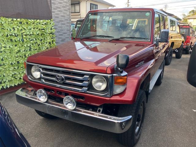 ランクル70専門店! ディーゼル HZJ76V 4WD パワーウインドウ 社外アルミ