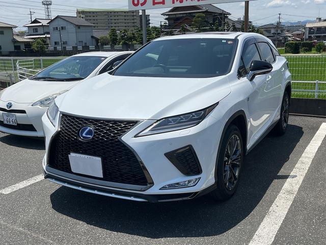 ＲＸ ＲＸ４５０ｈ　Ｆスポーツ　サンルーフ・パワーバックドア・ドライブレコーダー・全周囲カメラ・クリアランスソナー・オートクルーズコントロール・レーンアシスト・パワーシート・衝突被害軽減システム・ナビ・ＴＶ・オートライト