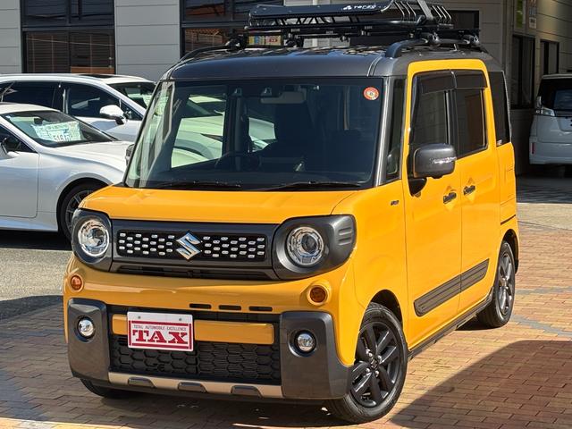 スペーシアギア(スズキ) ハイブリッドＸＺ　ターボ　純正９型ナビ　全方位カメラ　ツートンルーフ　Ｔｅｒｚｏルーフキャリア　フルセグＴＶ　両側パワースライドドア　ＬＥＤヘッドライト　後席テーブル＆サンシェード　ＲＣＣ　ＨＵＤ　ＥＴＣ　１４ｉｎｃｈＡＷ 中古車画像