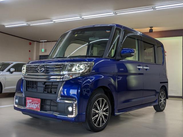 ダイハツ タント カスタムＸ　トップエディションリミテッドＳＡＩＩＩ　禁煙車　車検Ｒ５年９月　純正ナビ　フルセグＴＶ　Ｂカメラ　両側電動スライドドア　衝突軽減ブレーキ　全方位モニター　ＬＥＤヘッドライト　シートヒーター　純正１４ＡＷ