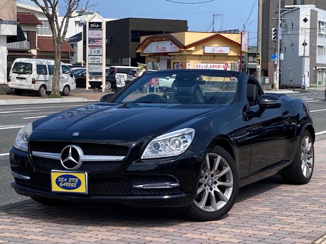 ＳＬＫ２００トレンド　電動オープン　純正ナビ　フルセグ　純正アルミ　ＨＩＤ　キーレス　パドルシフト　ドライブレコーダー　シートヒーター