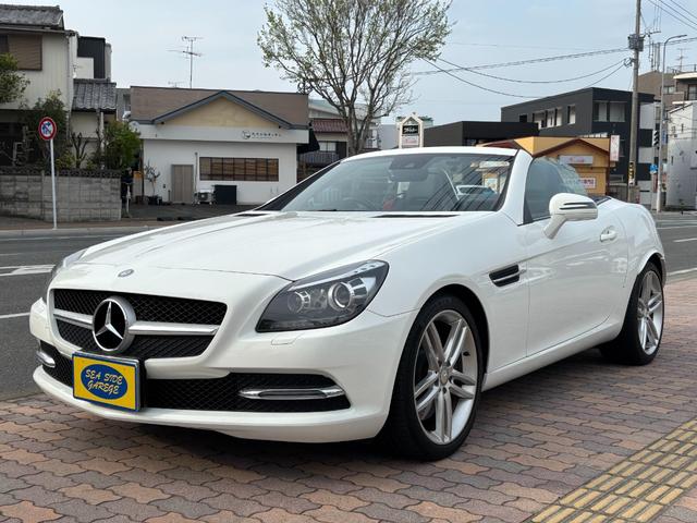 ＳＬＫ２００スポーツ　電動オープン　純正アルミ　パドルシフト　革シート　シートヒーター　キーレス　ＨＩＤ　純正ナビ　フルセグテレビ　ＥＴＣ　ドライブレコーダー　クルーズコントロール