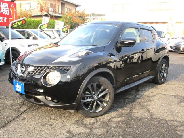 ジューク(日産) １５ＲＸ　Ｖアーバンセレクション　ワンオーナー　全周囲カメラ　アイドリング　純正フルセグナビ　ＥＴＣ　ＨＩＤ　ドラレコ　エマージェンシーブレーキ　ＢＴオーディオ　インテリキー＆プッシュスタート　純正１７インチアルミ　ＤＶＤ再生 中古車画像