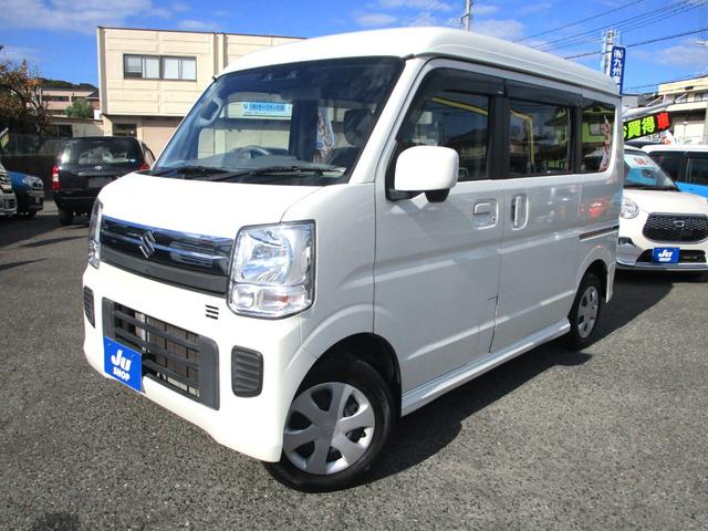 エブリイワゴン(スズキ) ＪＰターボ　衝突被害軽減ブレーキ　Aftermarketフルセグナビ　ＥＴＣ　バックカメラ　ＢＴ接続　　両側手動スライドドア　シートヒータ　ベンチシ−ト　　フルオートエアコン　フルフラット　スマートキー＆プッシュスタート 中古車画像