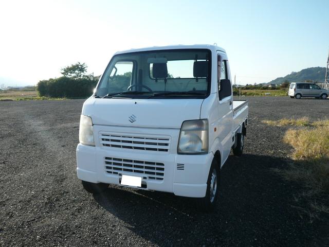 低走行車（１．５万キロ）　パートタイム４ＷＤ　５ＭＴ エアコン　パワステ　荷台枠ゴム　テールゲートチェーン　３５０ｋｇ積載