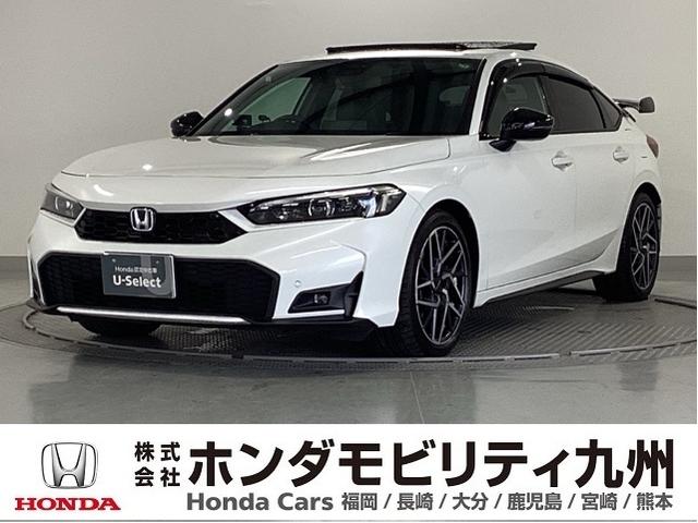 シビック(ホンダ) ｅ：ＨＥＶＥＸ　Ｇｏｏｇｌｅ搭載ディスプレイオーディオ　衝突被害軽減ブレーキ　Ｂカメラ　シートヒーター　ＥＴＣ　フルセグ　ＬＥＤヘッドライト　サイドカーテンエアバック　サンルーフ　オートライト　パーキングセンサー 中古車画像