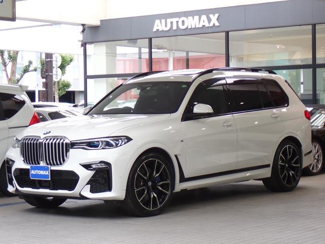 ＢＭＷ Ｘ７ ｘＤｒｉｖｅ　４０ｄ　Ｍスポーツ　ディーラー車　スカイラウンジパノラマガラスサンルーフ　リアエンターテイナー　セレクトパッケージ　ウェルネスパッケージ　純正２２インチＡＷ　ブラックメリノレザー　ソフトクローズドア　ハーマンカードン