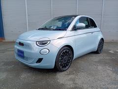500e オープン ラ・プリマ 特別限定車 新車保証継承対象車 ベージュレザーシート ワンオーナー ACC 純正ナビ アップルカープレイ バックカメラ スマートキー LEDヘッドライト シートヒーター 中古車画像