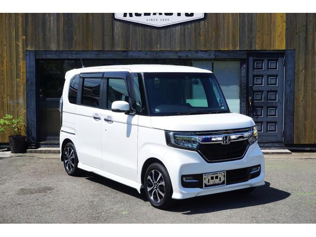 Ｎ－ＢＯＸカスタム Ｇ・Ｌホンダセンシング　◎オートリトラミラー◎プラズマクラスター技術搭載フルエアコン◎前席用ｉ－サイドエアバッグシステム＋サイドカーテンエアバッグシステム◎ブラック塗装＋切削　１４ＡＷ