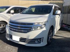 エルグランド ライダー 黒クロスシート ナビTV 後席モニター 両側パワースライドドア インテリキー プッシュスタートボタン アルミホイール HID オットマンシート 中古車画像