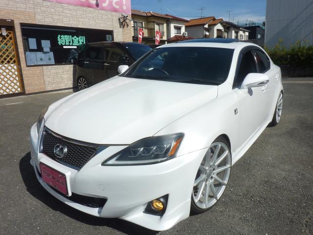 後期型 サンルーフ 本皮 車高調 19アルミ ファイバーテール HDDナビ BluetoothDVD再生テレビキット