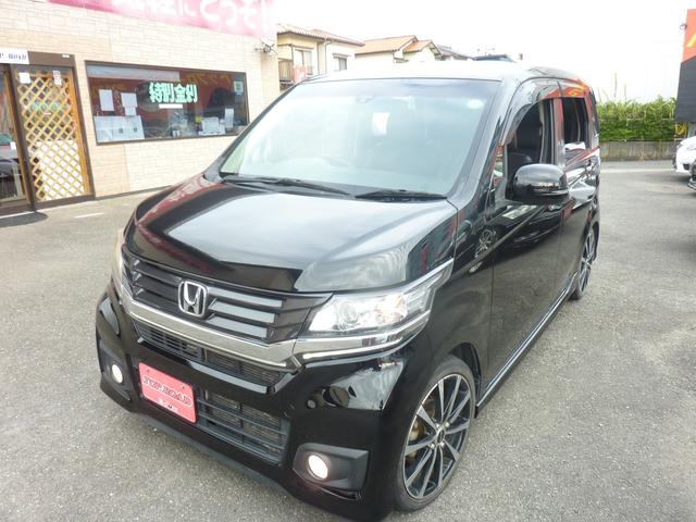 Ｎ−ＷＧＮカスタム(ホンダ) Ｇ・Ａパッケージ　ハーフレザーシート　プッシュエンジンスタート　人気のブラック　車検令和８年２月　１６インチアルミ　Ｂｌｕｅｔｏｏｔｈ　バックカメラ　ＥＴＣ 中古車画像