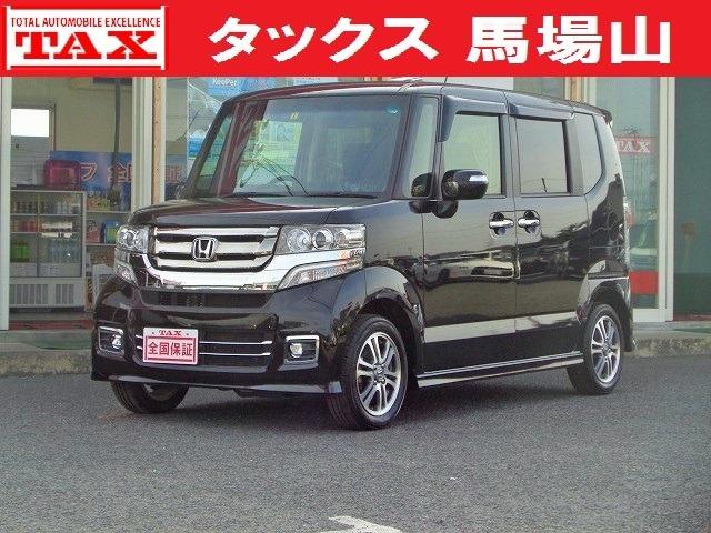 ホンダ Ｎ－ＢＯＸカスタム Ｇ　ＳＳパッケージ　全国２年／走行無制限保証　特別仕様車　パワースライドドア　ナビ／地デジＴＶ／ＤＶＤ再生／ｂｌｕｅｔｏｏｔｈ／バックモニター　ＥＴＣ　ドライブレコーダー　シートヒーター　純正フルエアロ／アルミ