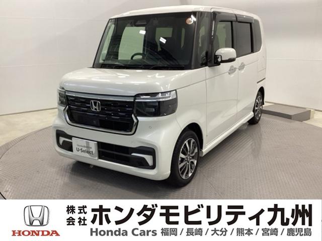 N-BOXカスタム ベースグレード 試乗車 メモリーナビ ドラレコ ETC USB接続 CMBS Dレコ ベンチシート オートエアコン スマートキ LED 盗難防止装置 クルコン バックカメラ フルセグTV パワーステアリング ESC(1枚目)