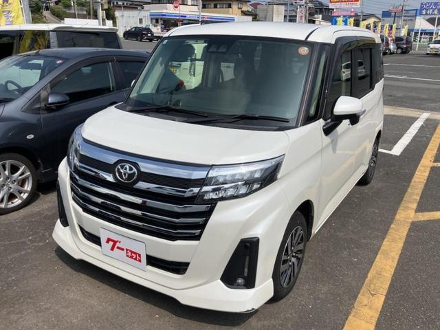 ルーミー カスタムＧ　ＥＴＣ　バックカメラ　ナビ　ＴＶ　両側電動スライドドア　クリアランスソナー　オートクルーズコントロール　衝突被害軽減システム　アルミホイール　オートライト　ＬＥＤヘッドランプ　スマートキー（1枚目）