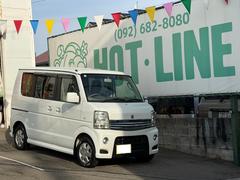 エブリイワゴン PZターボ メモリーナビ フルセグテレビ DVD再生可能 Bluetooth接続可能 ETC キーレス ロールーフ 左側パワースライドドア 純正アルミ HIDヘッドライト 電動格納ミラー Wエアバック 中古車画像