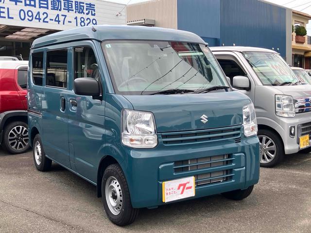 エブリイ(スズキ) ＰＡリミテッド　両側スライドドア　クリアランスソナー　レーンアシスト　衝突被害軽減システム　キーレスエントリー　アイドリングストップ　ＣＶＴ　盗難防止システム　ＡＢＳ　ＥＳＣ　衝突安全ボディ　エアコン 中古車画像