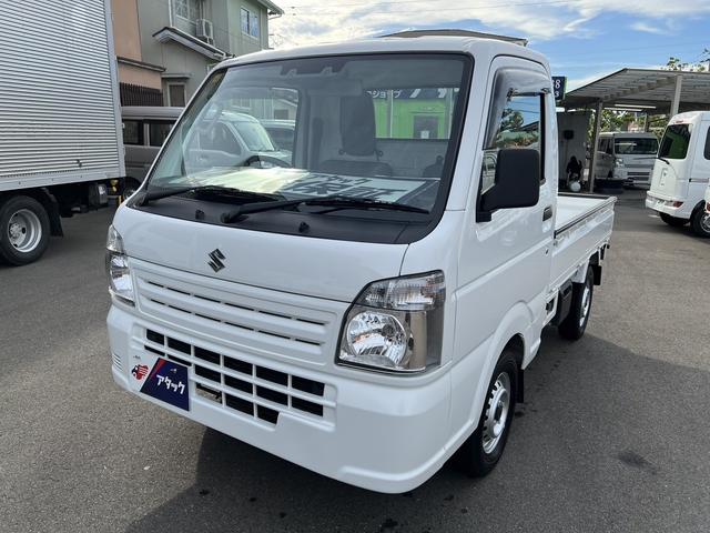 ＫＣエアコン・パワステ　／パートタイム４ＷＤ／５速マニュアル／衝突被害軽減ブレーキ／車線逸脱警報／横滑り防止装置／ダブルエアバッグ／三方開／鳥居／アオリ保護カバー／全国対応１年間保証