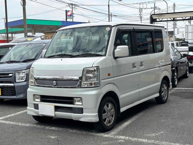 エブリイワゴン(スズキ) ＰＺターボ　ワンオーナー　ドライブレコーダー　両側スライド・片側電動　キーレスエントリー　電動格納ミラー　ターボ　ＡＴ　盗難防止システム　ＡＢＳ　ＣＤ　アルミホイール　衝突安全ボディ　エアコン　パワーステアリング 中古車画像