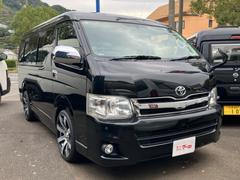 ハイエースワゴン GL ロング ミドルルーフ キャンピング ナビテレビ バックカメラ 後席フリップダウンモニター ETC キーレス 片側パワースライドドア 社外アルミホイール サブバッテリー ベッド テーブル 中古車画像