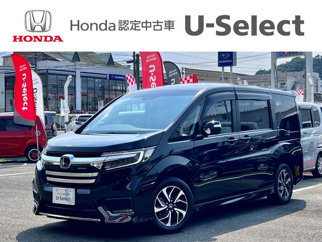 ステップワゴンスパーダ スパーダ　ホンダセンシング　ワンオーナー／サイドリフト装着車／純正メモリナビ（フルセグ／ＣＤ／ＤＶＤ／Ｂｌｕｅｔｏｏｔｈ）／フリップダウンモニター／バックカメラ／フォグライト／電動スライドドア／ホンダセンシング（1枚目）