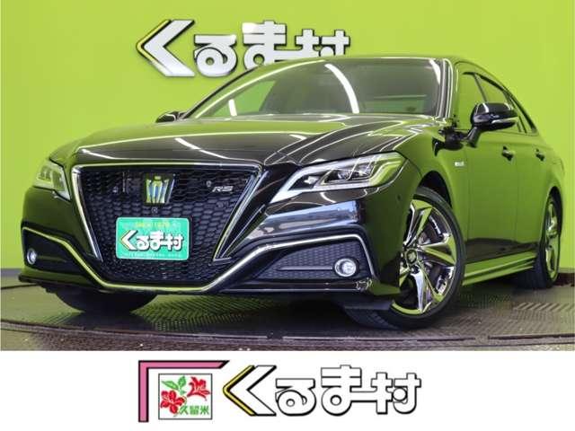 クラウンハイブリッド(トヨタ) ＲＳアドバンス　／ワンオーナー／フルセグナビ／パノラミックビュー／黒革エアシート／Ｄインナーミラー／ＥＴＣ／セーフティセンス／ＰＫＳＢ／ＢＳＭ／スマートキー／クリアランスソナー／オートＬＥＤ／１８ＡＷ／ＣＶＴ 中古車画像