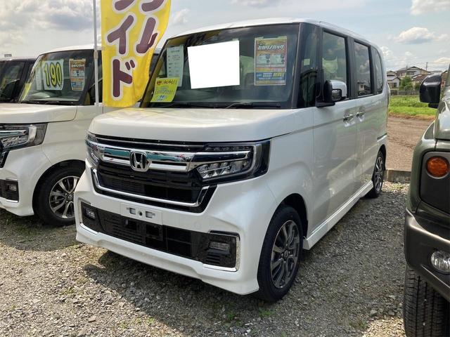 ホンダ Ｎ−ＢＯＸカスタム Ｌ　届出済未使用車　バックカメラ　両側スライド