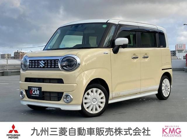 ワゴンＲスマイル ハイブリッドＸ　前席シートヒーター　サイドエアバッグ　バックカメラ　セキュリティーアラーム　スマートキー　オートハイビーム　フルオートエアコン　キーレスエントリー　フルフラットシート　Ａストップ　ナビ＆ＴＶ　ＡＢＳ（1枚目）